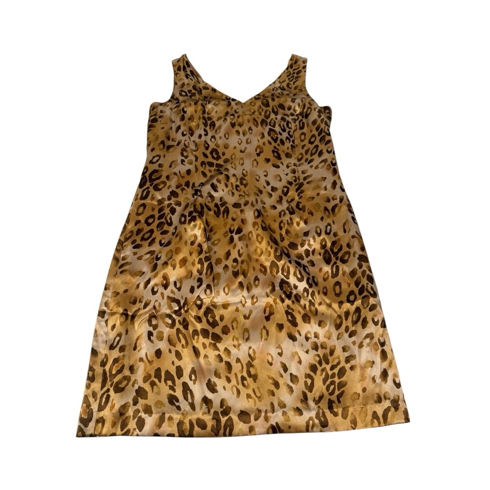 NWT Blushe Impressions‎ Vintage Silk Animal Print Dress Women's 12